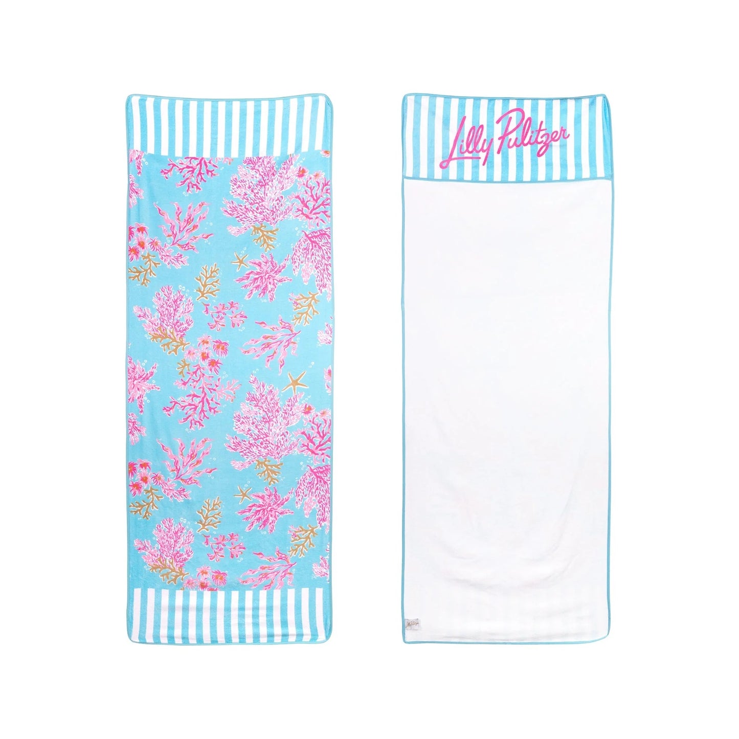 Lilly Pulitzer Lounger Beach Towel - ROYAL CORAL