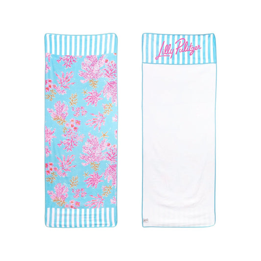 Lilly Pulitzer Lounger Beach Towel - ROYAL CORAL