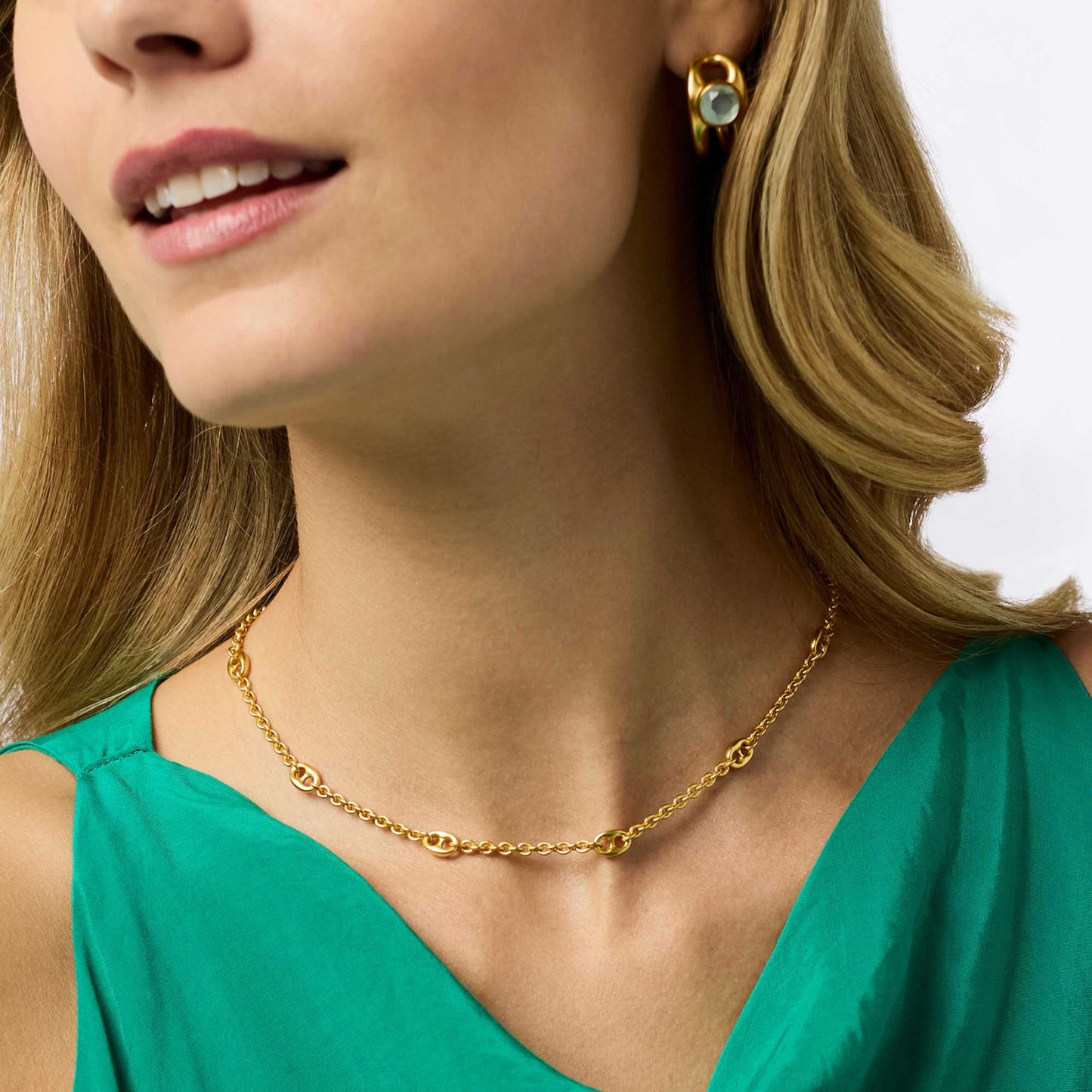 Julie Vos Laguna Delicate Station Necklace GOLD - OS
