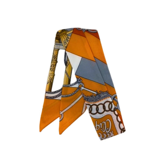 GF Abstract Chain & Geometric Print ORANGE