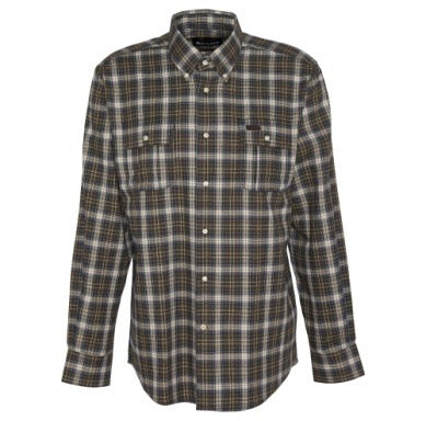 BA Penrice Thermo Weave Checked Shirt NAVY MARL