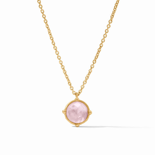 Julie Vos Honeybee Solitaire Necklace IRIDESCENT ROSE