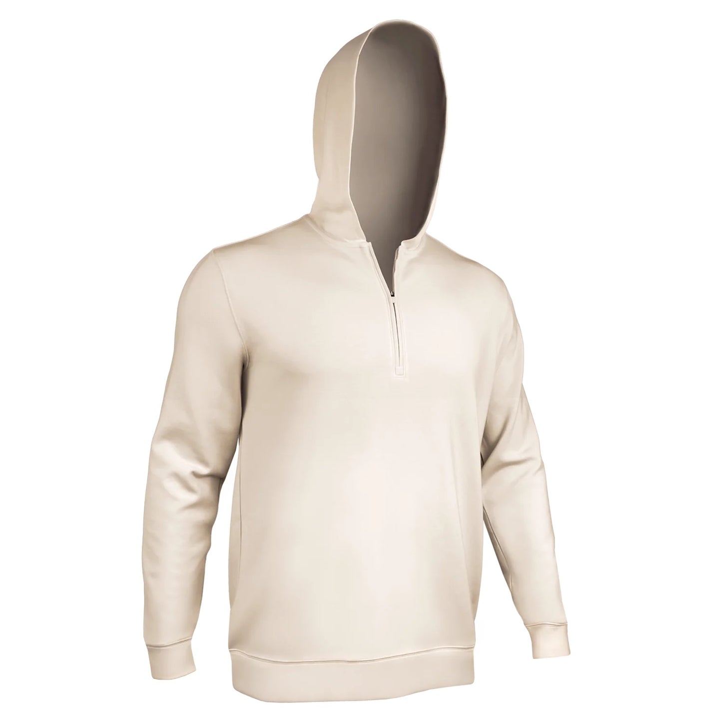 2UNDR Ruxton 1/4 Zip LS Hoodie - TAN