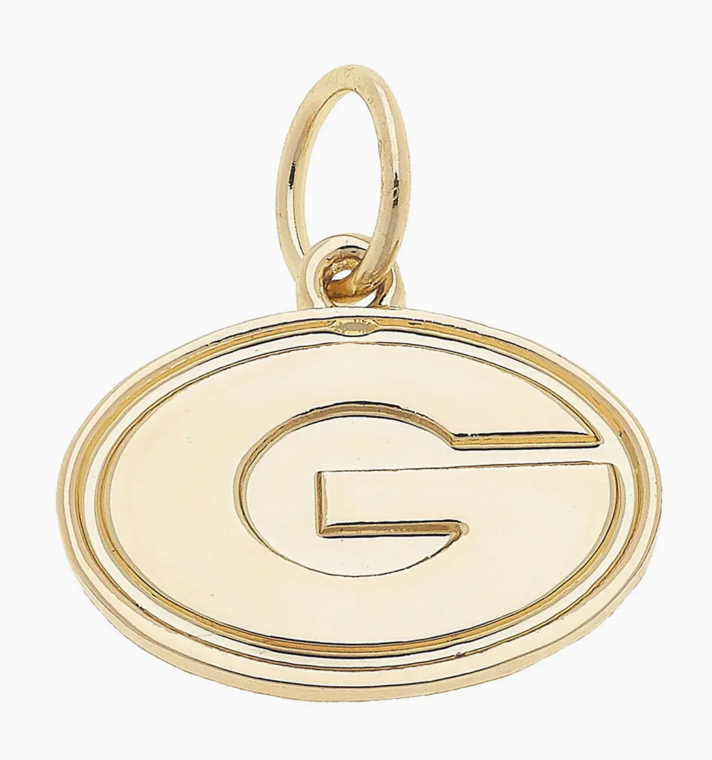 CS Georgia Bulldogs Shiny Gold LogoCharm
