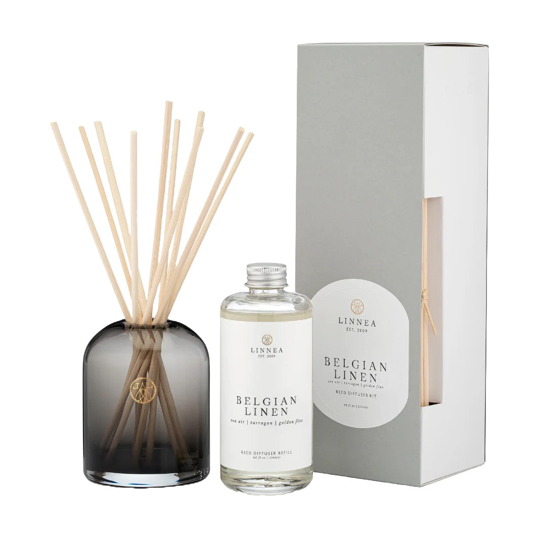 LINNEA Belgian Linen Reed Diffuser Kit