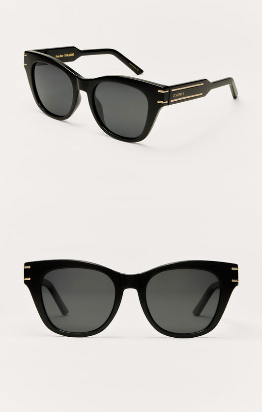 ZS Front Row POLISHED BLACK-GREY POLARIZED