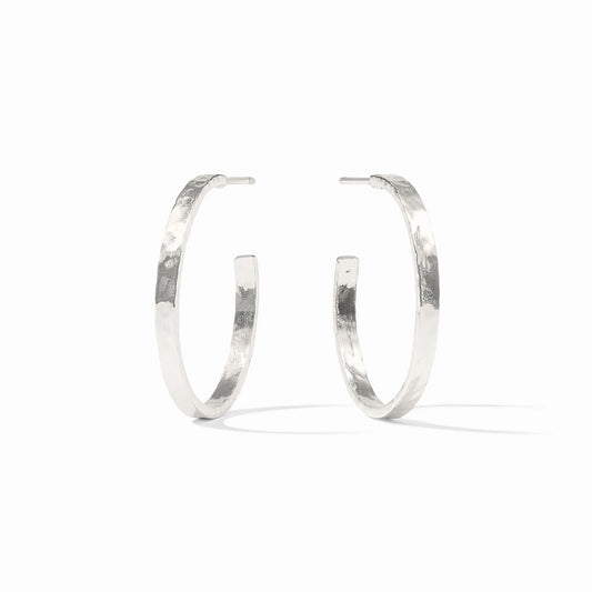 JV Crescent Hoop SILVER - M