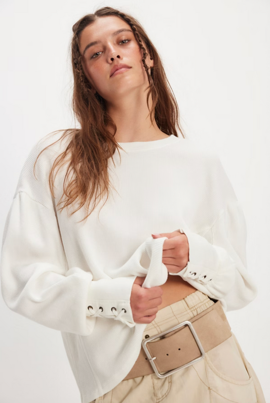 Free People Lapis Cuff - CLEAN IVORY