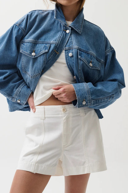 Pistola Mason Relaxed Utility Short - WHITE
