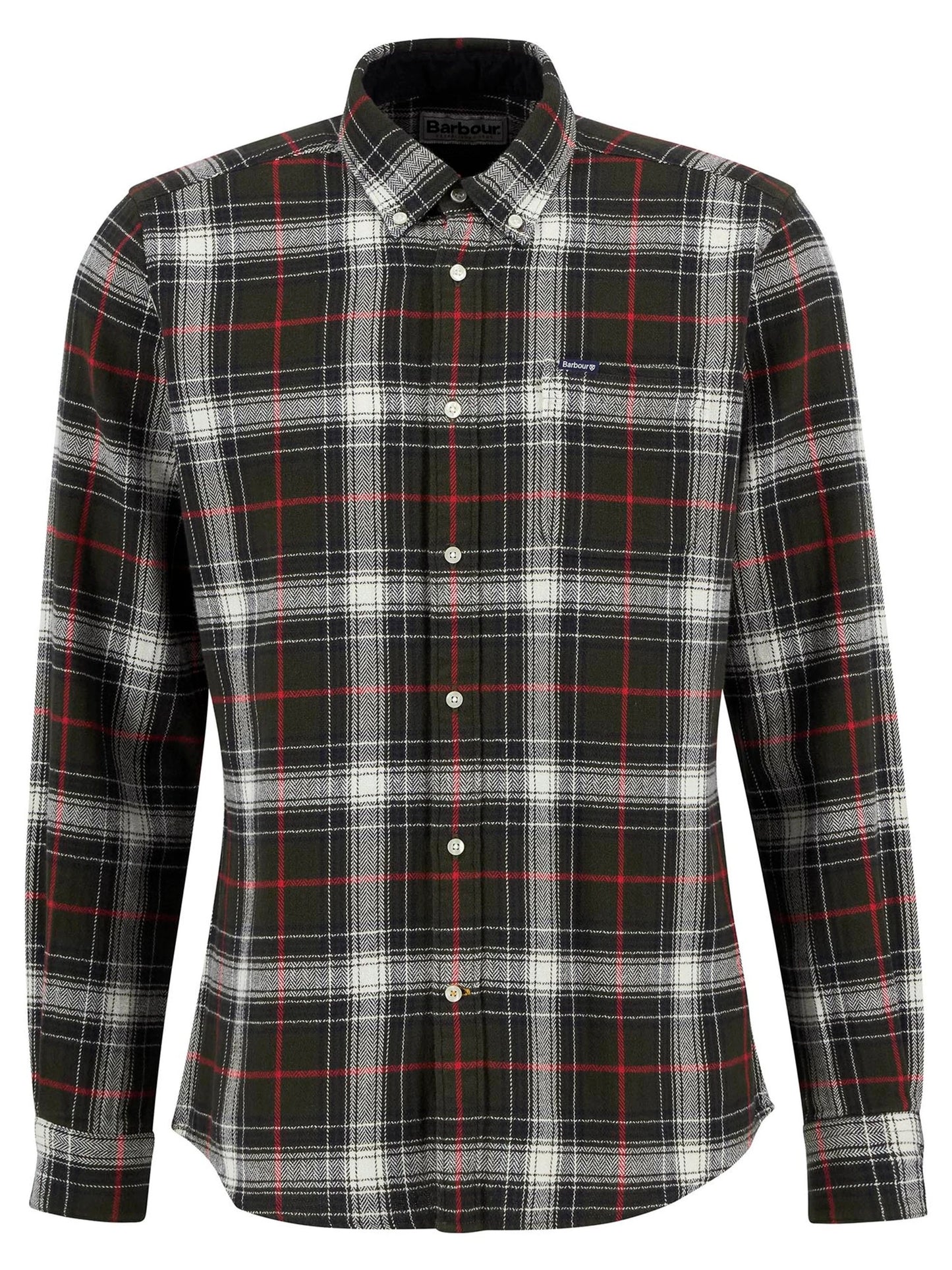 Barbour Whernside Tailored Long-Sleeved Shirt - OLIVE