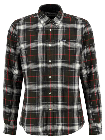 Barbour Whernside Tailored Long-Sleeved Shirt - OLIVE