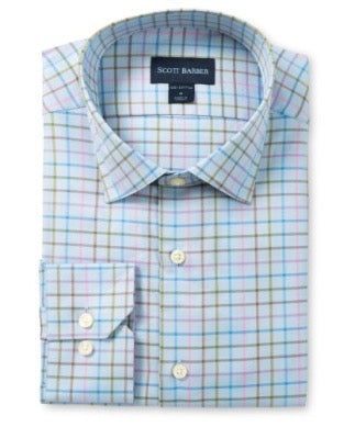 SCB 100/2 Stretch Classic Plaid SKY