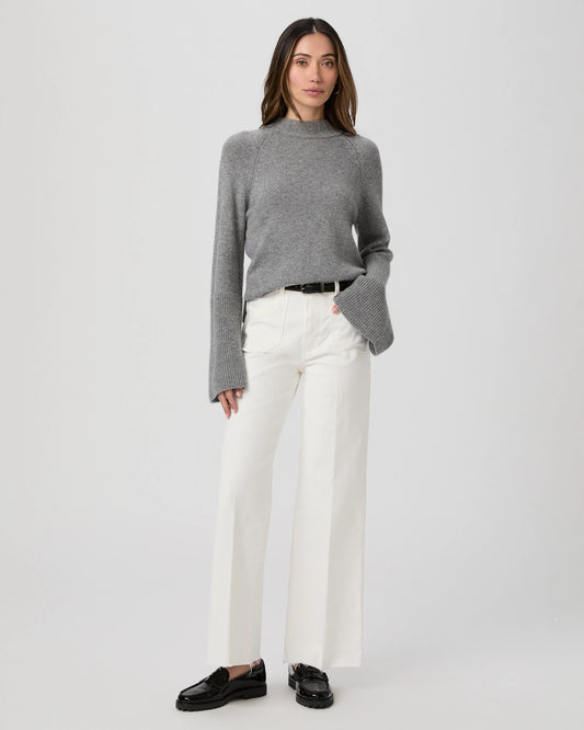 Paige Anessa 31" Rounded Inset Pocket - TONAL ECRU