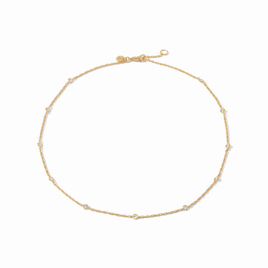 JV Celeste Delicate Station Necklace CUBIC ZIRCONIA - OS