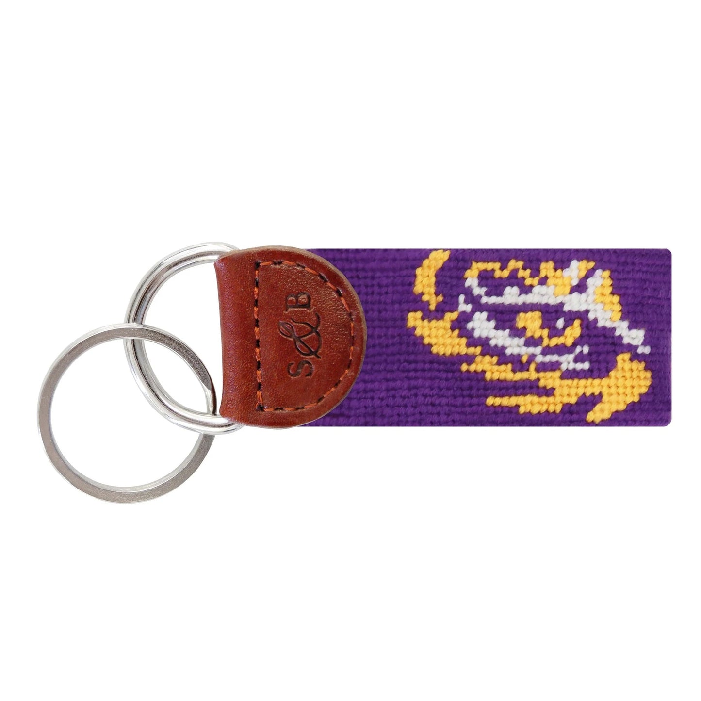 Smathers & Branson LSU Tiger Eye Key Fob - PURPLE
