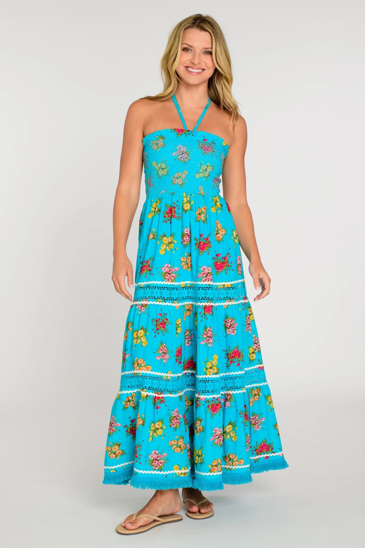 Elizabeth James Cleo Convertible Skirt - BOUQUET TOSS AQUA