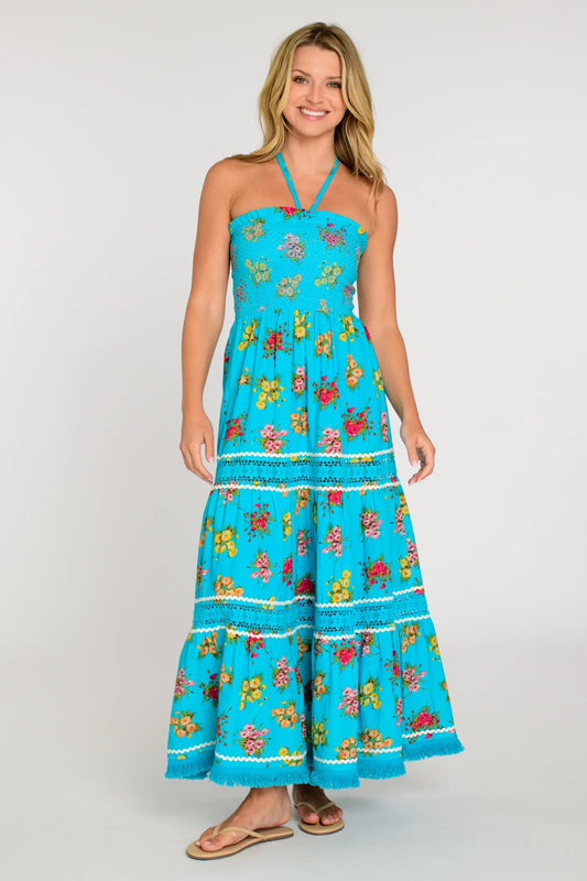 Elizabeth James Cleo Convertible Skirt - BOUQUET TOSS AQUA