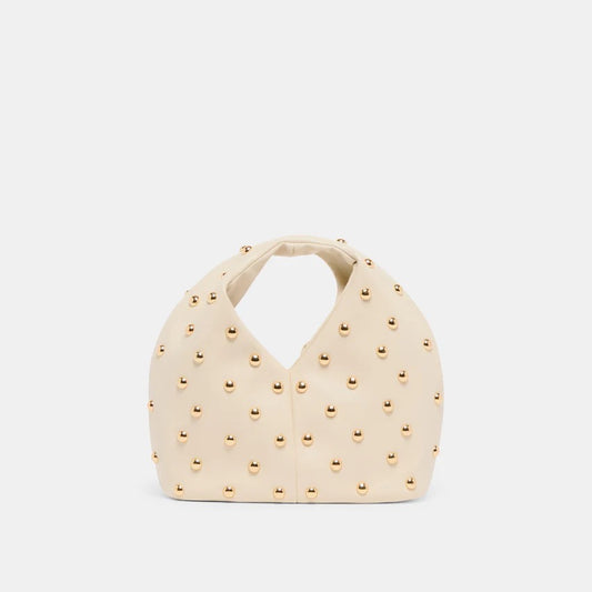 DV Dahlia Studded Handbag CREAM