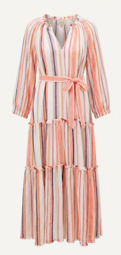 CLE Wisteria Midi Dress IVORY MULTI