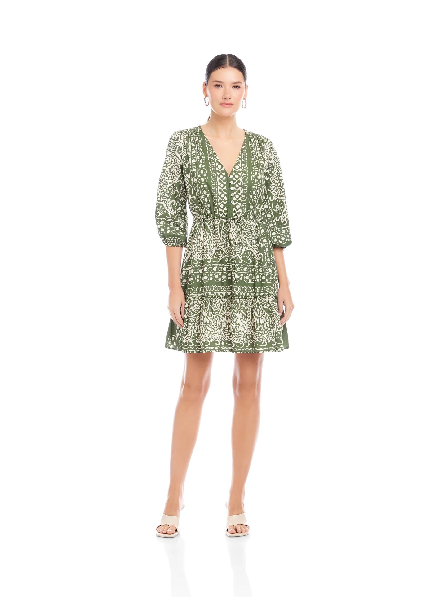 FT Tasha Tiered Dress PRINT