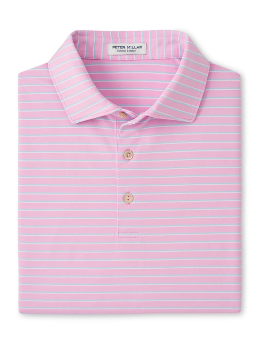 Peter Millar Dunnes Performance Jersey Polo - PINK PARFAIT