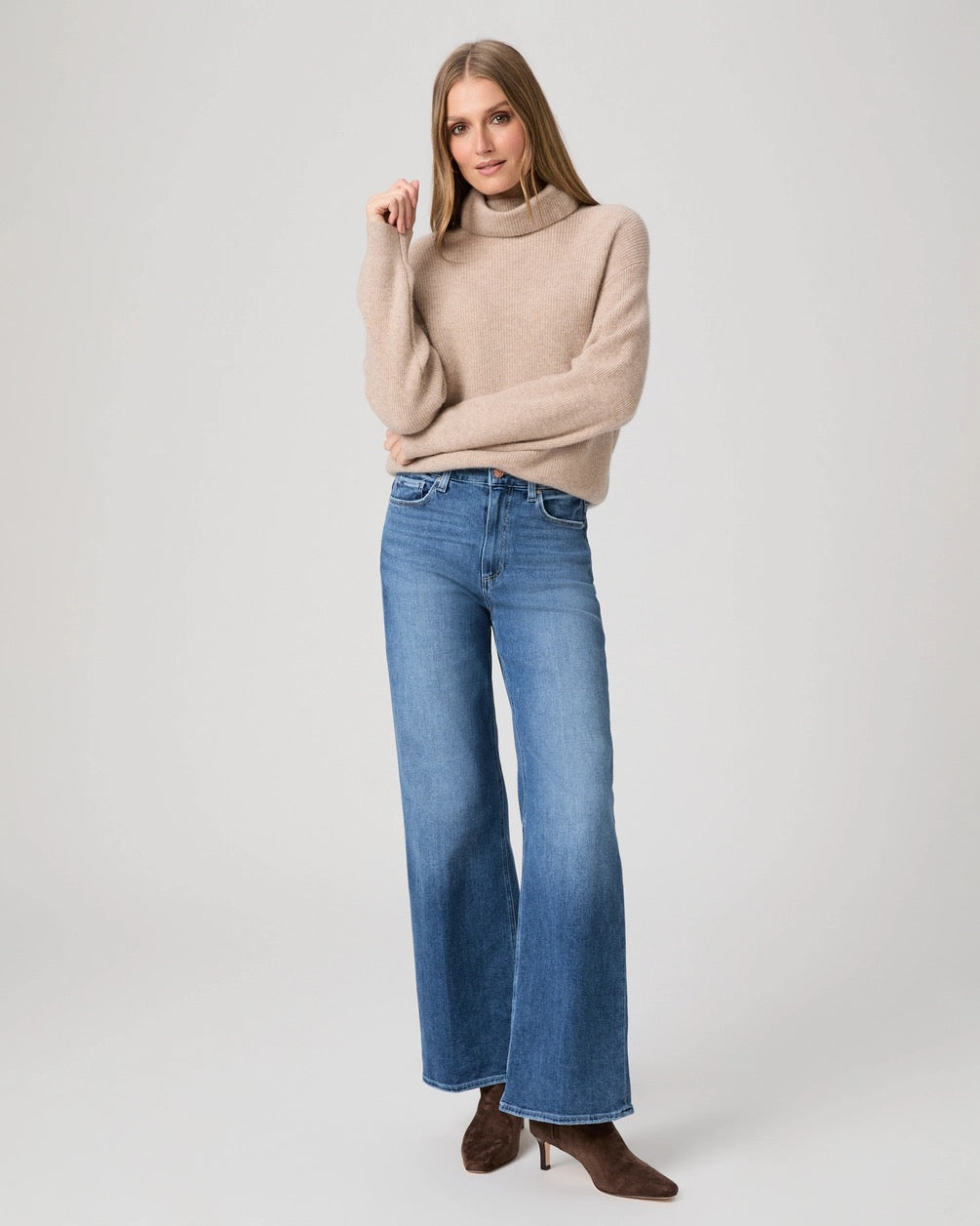 Paige Anessa 31" Wide Leg Jeans - FREERIDE