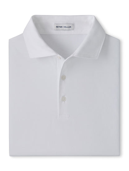 Peter Millar Crown Flex Cotton SS Polo - WHITE