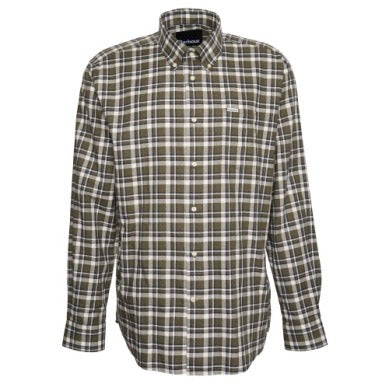 BA Turville Checked Shirt OLIVE