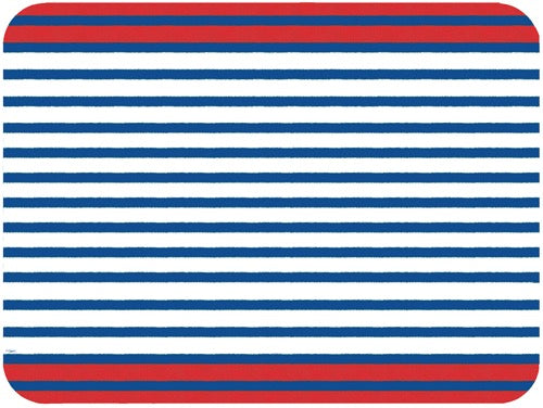 CAS Breton Stripe Paper Placemats BLUE