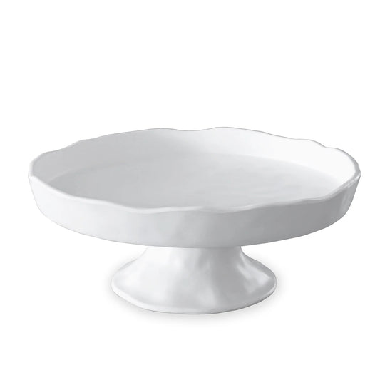 BB VIDA Nube Round Pedestal Cake Plate WHITE