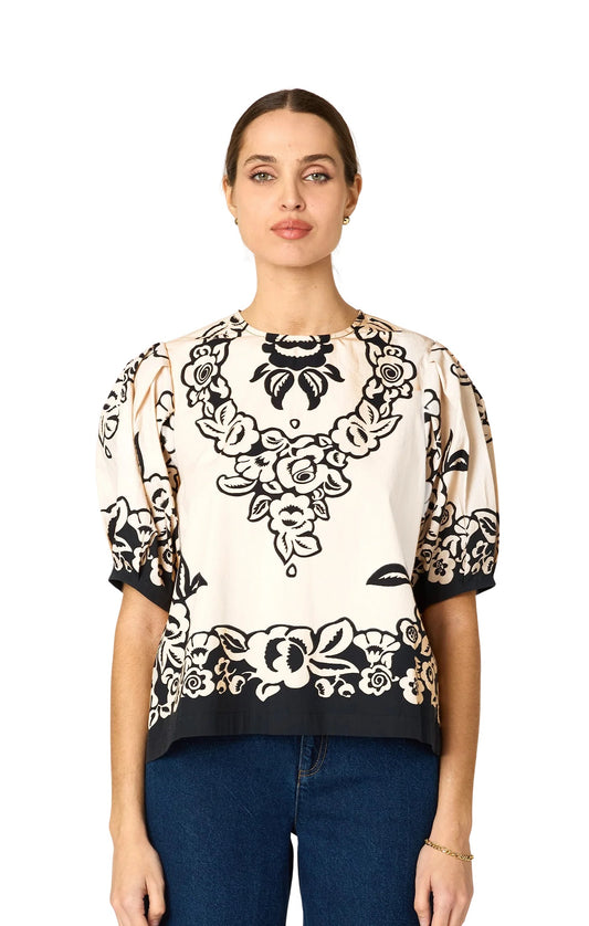 Cleobella Kinsley Blouse - BOTANICO PRINT