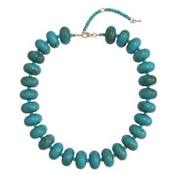 GE Marlan Beaded Necklace TURQUOISE
