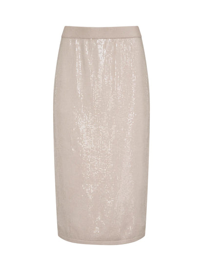 Sanctuary Sparkle Sequin Skirt - MOTHER OF PEARL
