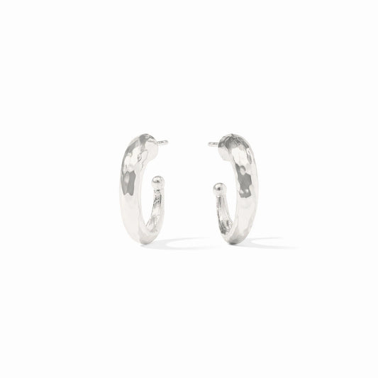 JV Hammered Hoop SILVER - S