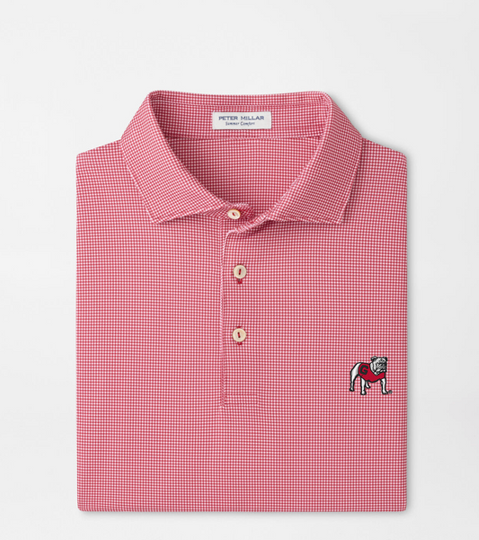 Peter Millar Border Print Performance Jersey Polo UGA3 - RED3