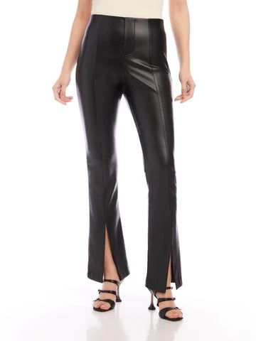 Fifteen Twenty Front Slit Pants - BLACK