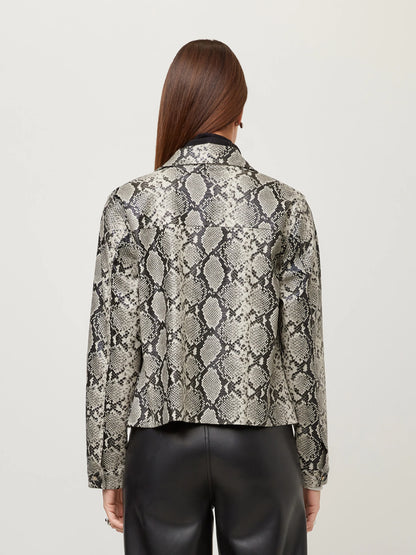 Fifteen Twenty Victoria Faux Leather Jacket - PRINT