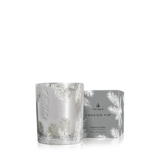 THY Frasier Fir Statement Poured Candle SILVER - 6.5oz