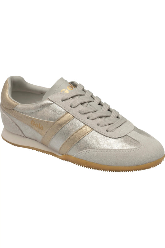 GOLA Sprinter Shimmer Leather Sneakers - SILVER/GOLD