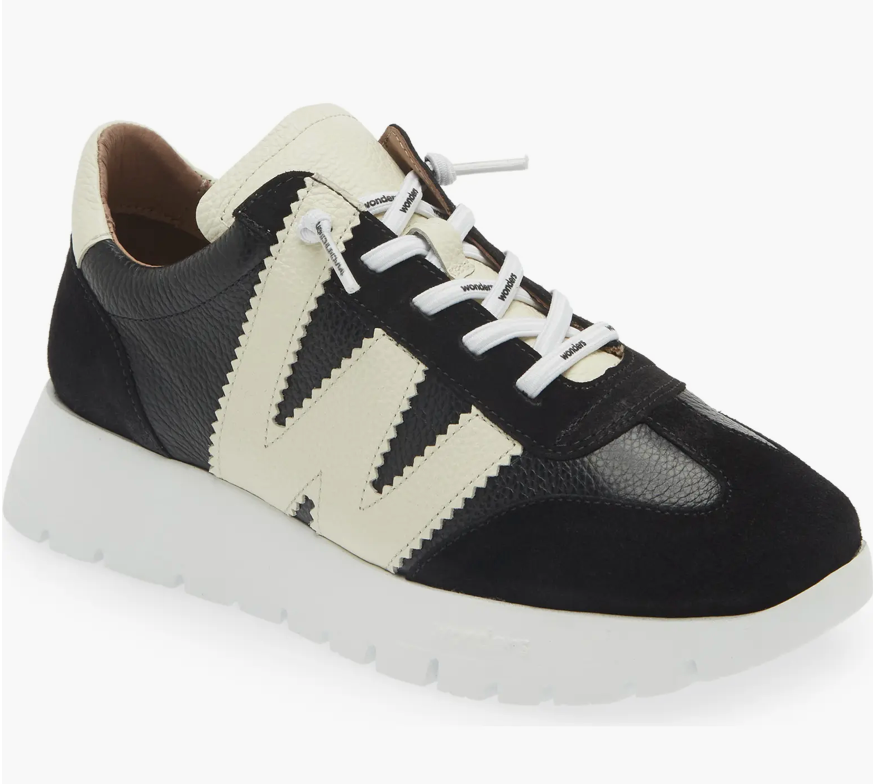 WONDERS Trend Sneaker A-2476 - BLACK/OFF WHITE