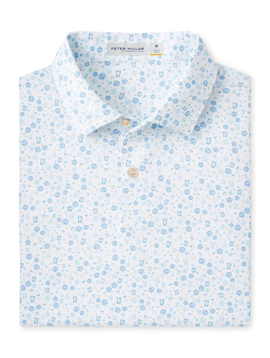 Peter Millar Featherweight Caipirinha Party Polo WHITE