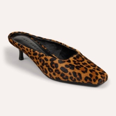 YOSI SAMRA Tribeca Mule Heel - LEOPARD CALF HAIR