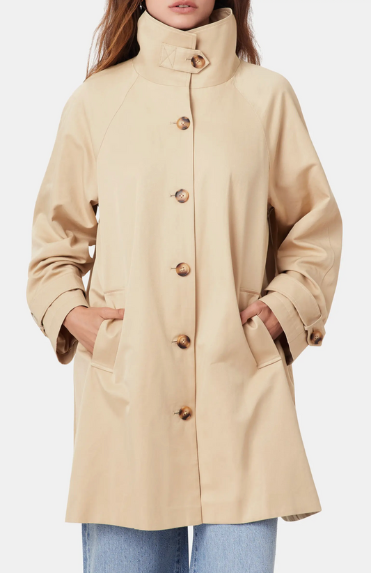 HAB High Neck Trench Coat CURDS & WHEY