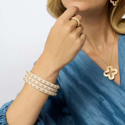 JV Colette Bangle ALABASTER - S