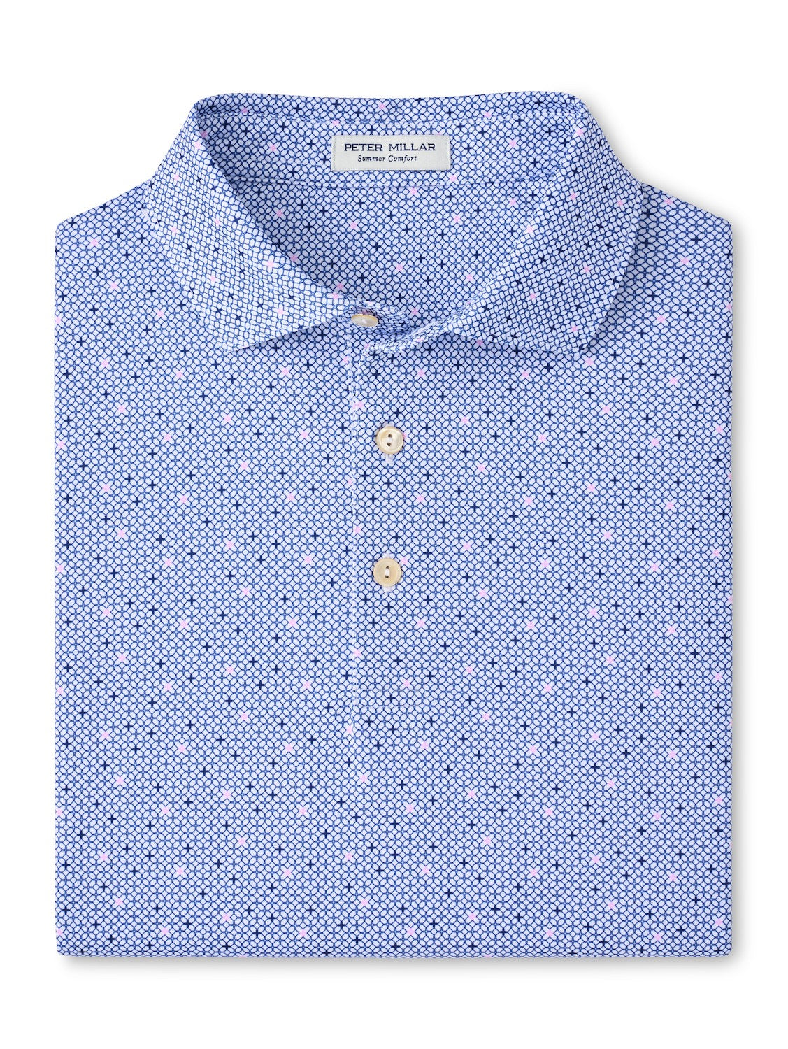 Peter Millar Barrier Performance Jersey Polo - WHITE