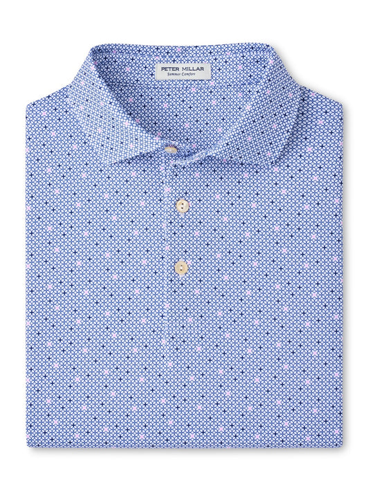 Peter Millar Barrier Performance Jersey Polo - WHITE