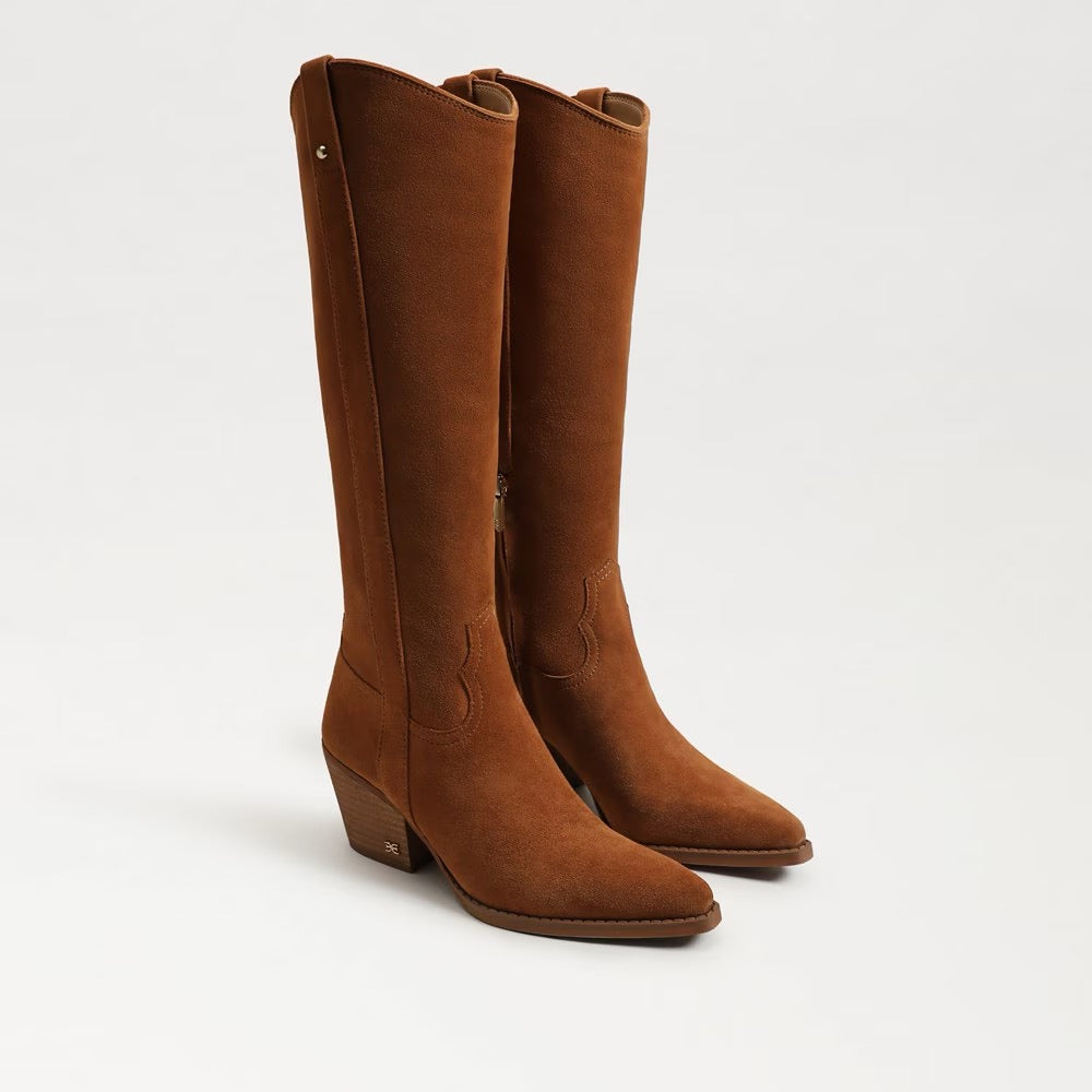 Sam Edelman Wyatt Knee High Boot - FRONTIER BROWN SUEDE