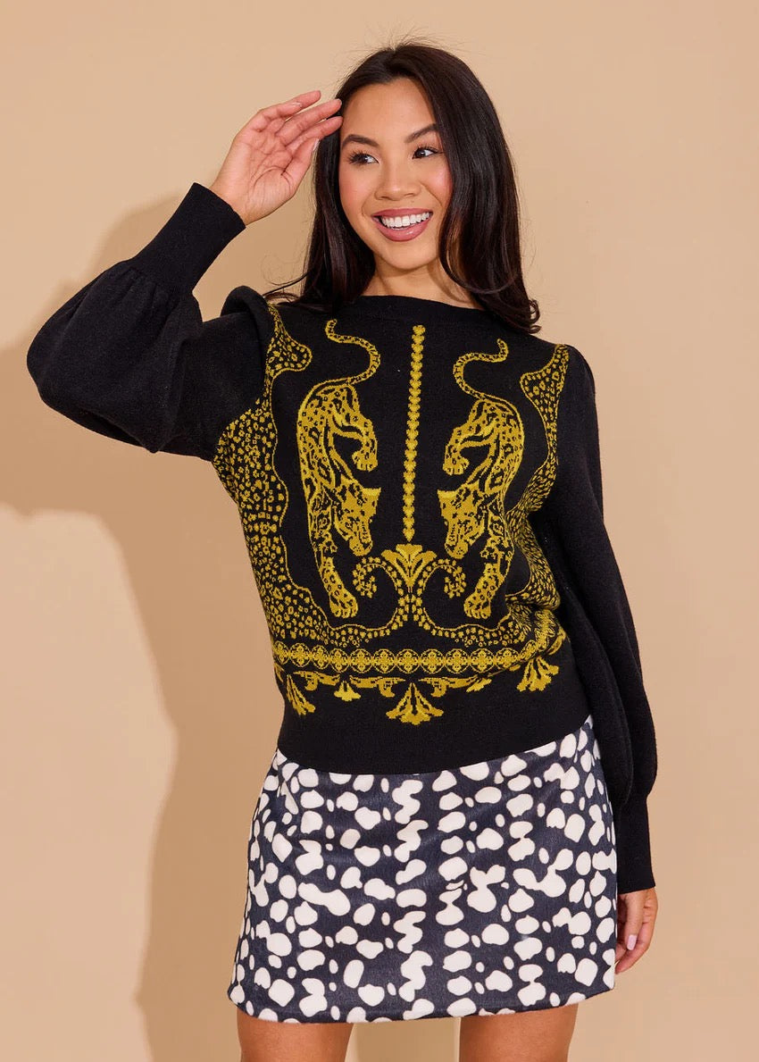 AA Lucie Sweater POUNCING PANTHER