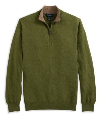 SCB 12GG Cotton/Cashmere 1/4 Zip SAGE