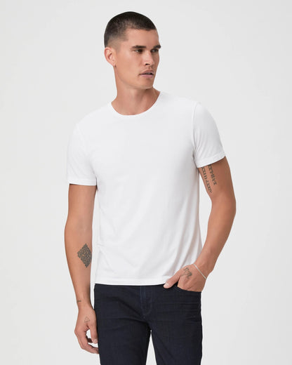 PAIGE Cash Crew Neck Tee - WHITE